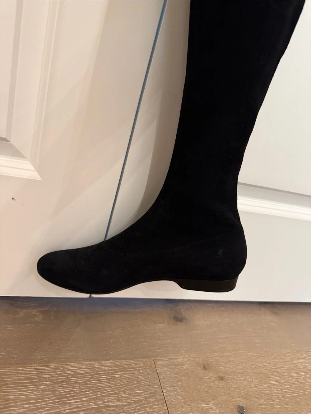 Robert Clergerie Over-the-Knee Black Suede Women's Boots